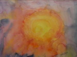 <Lichtvolle_Energie> Aquarell © Martina Margrit - Art & Lyric