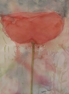 <Trauermohn> Aquarell © Martina Margrit - Art & Lyric